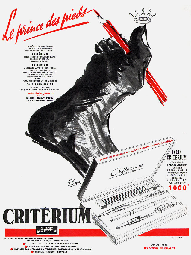 Publicité Criterium 1957