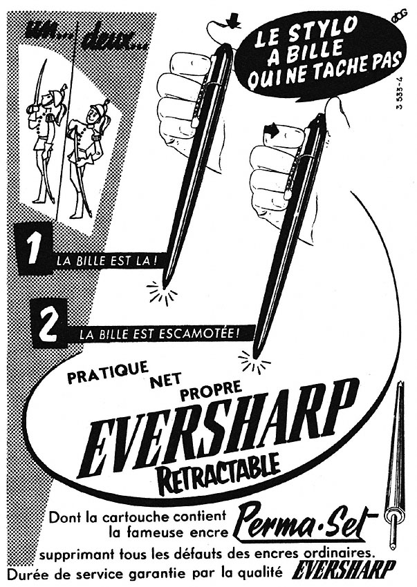 Publicité Eversharp 1953