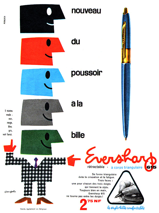 Publicité Eversharp 1960
