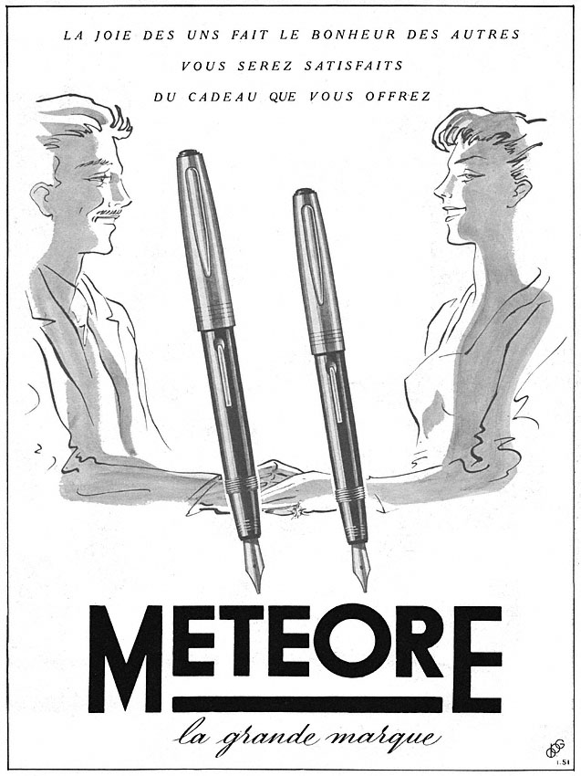 Publicité Meteore 1951