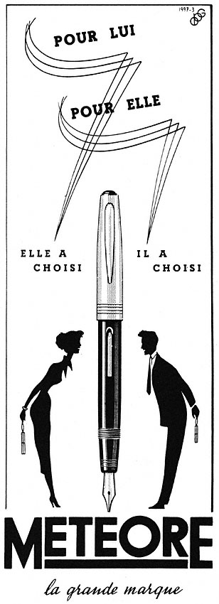 Publicité Meteore 1952