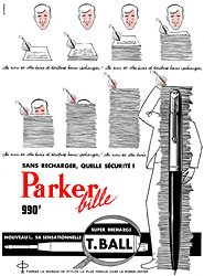 Publicit Parker 1959