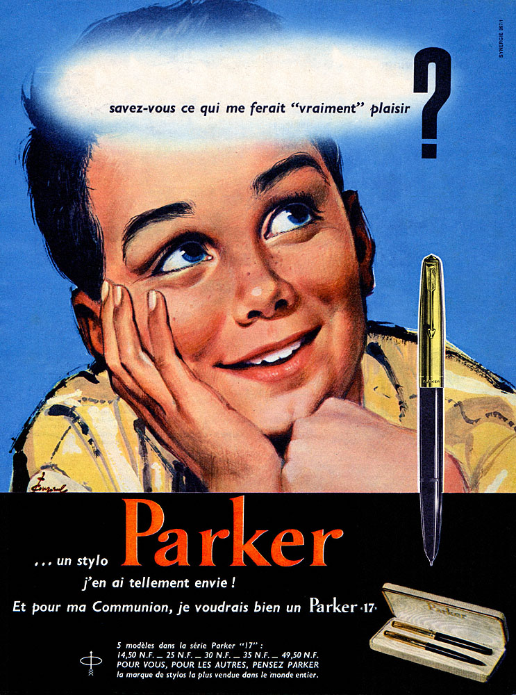 Publicité Parker 1960