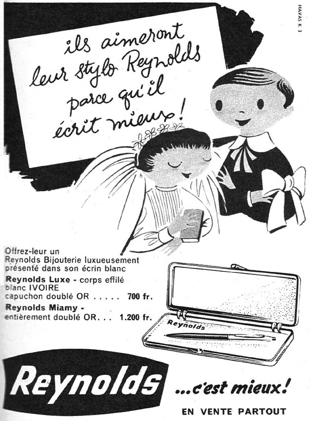 Publicité Reynolds 1957