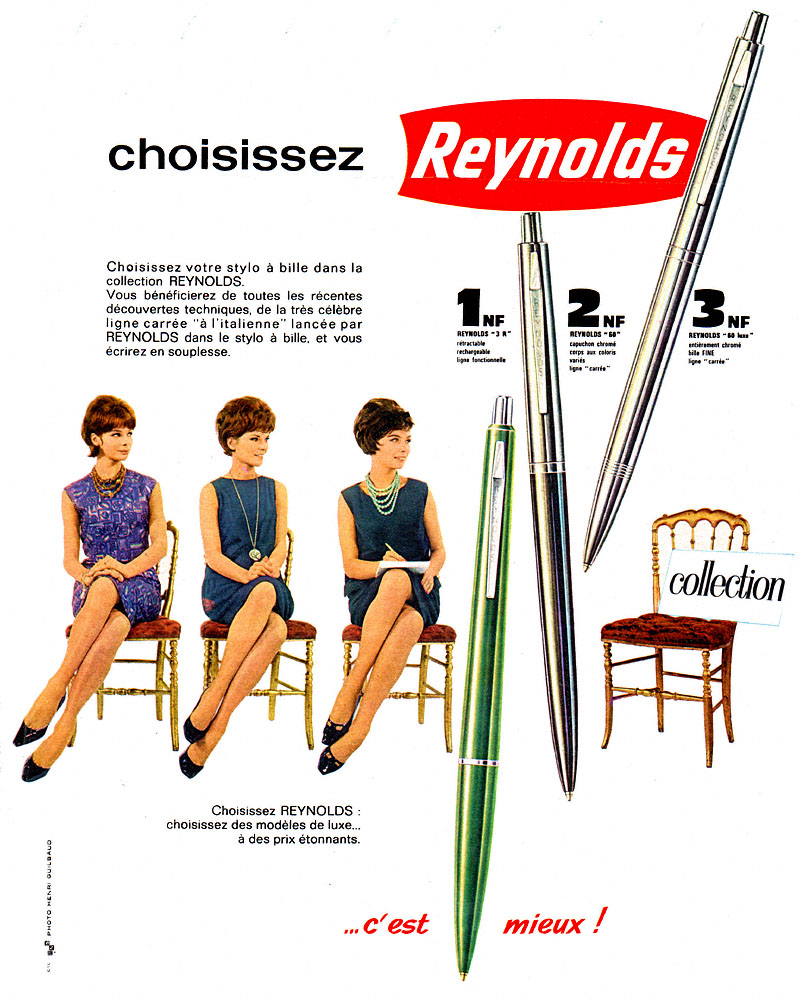 Publicité Reynolds 1962