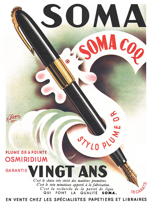 Publicité Soma 1949