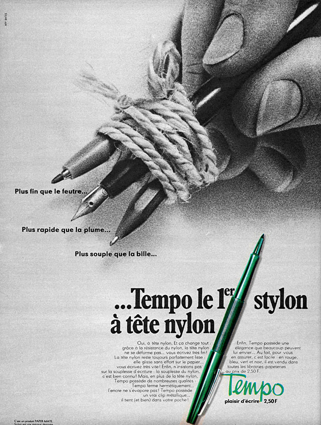 Publicité Tempo 1969