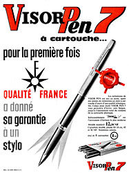 Publicit Visor Pen 1961
