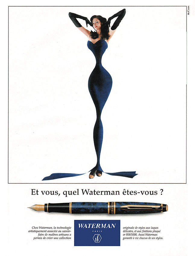 Publicité Waterman 1995