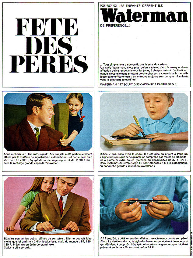 Publicité Waterman 1966