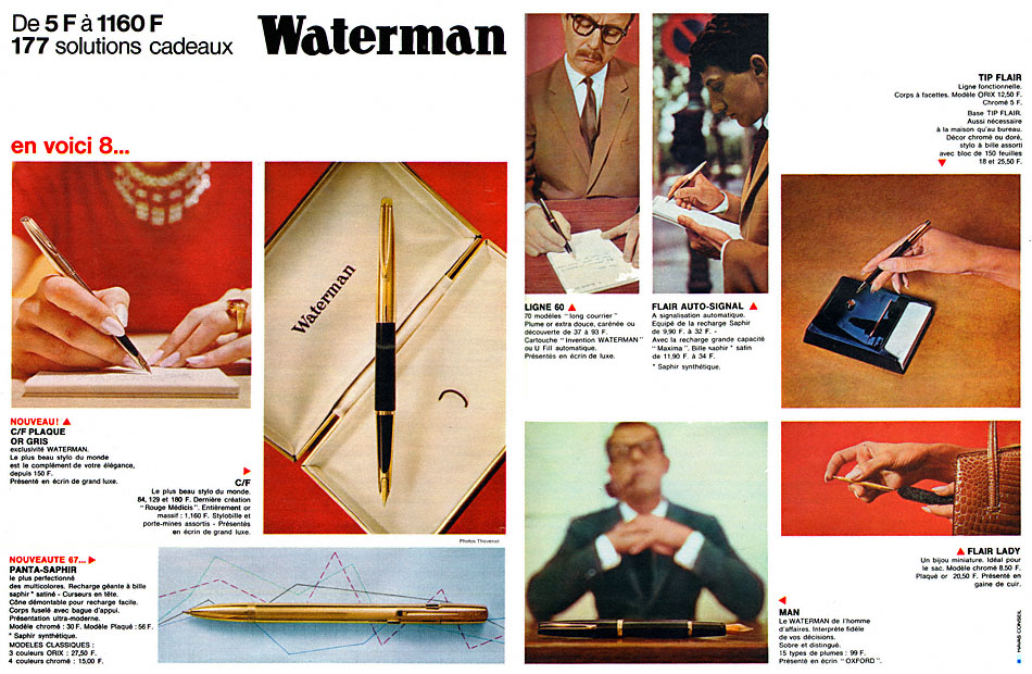 Publicité Waterman 1966