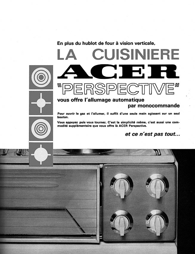 Publicité Acer 1967