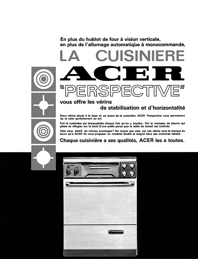 Publicité Acer 1967