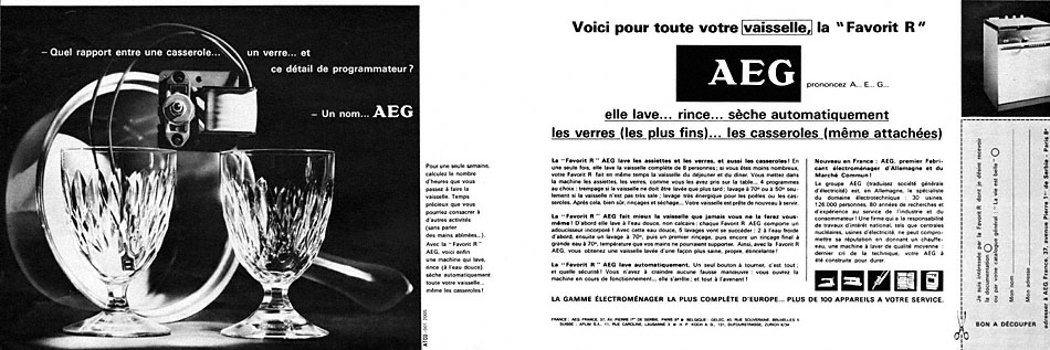 Publicité Aeg 1965