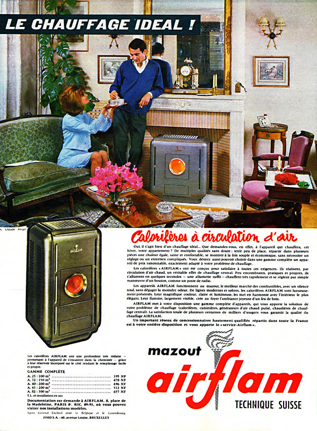 Publicité Airflam 1962