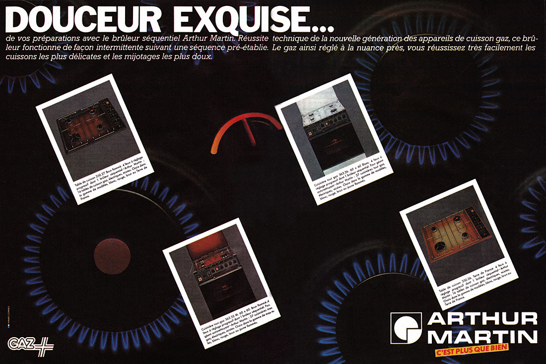 Publicité Arthur Martin 1982
