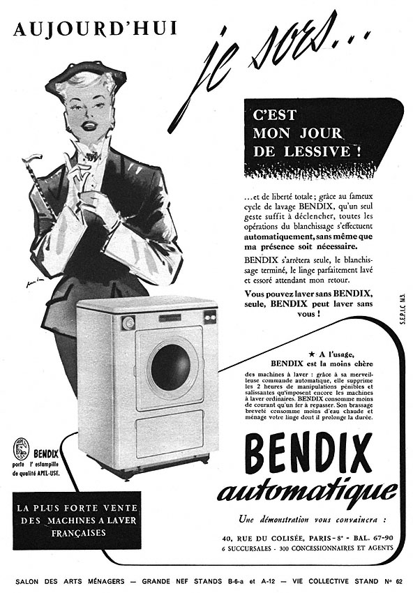 Publicité Bendix 1952