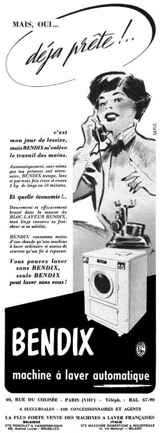 Publicité Bendix 1952