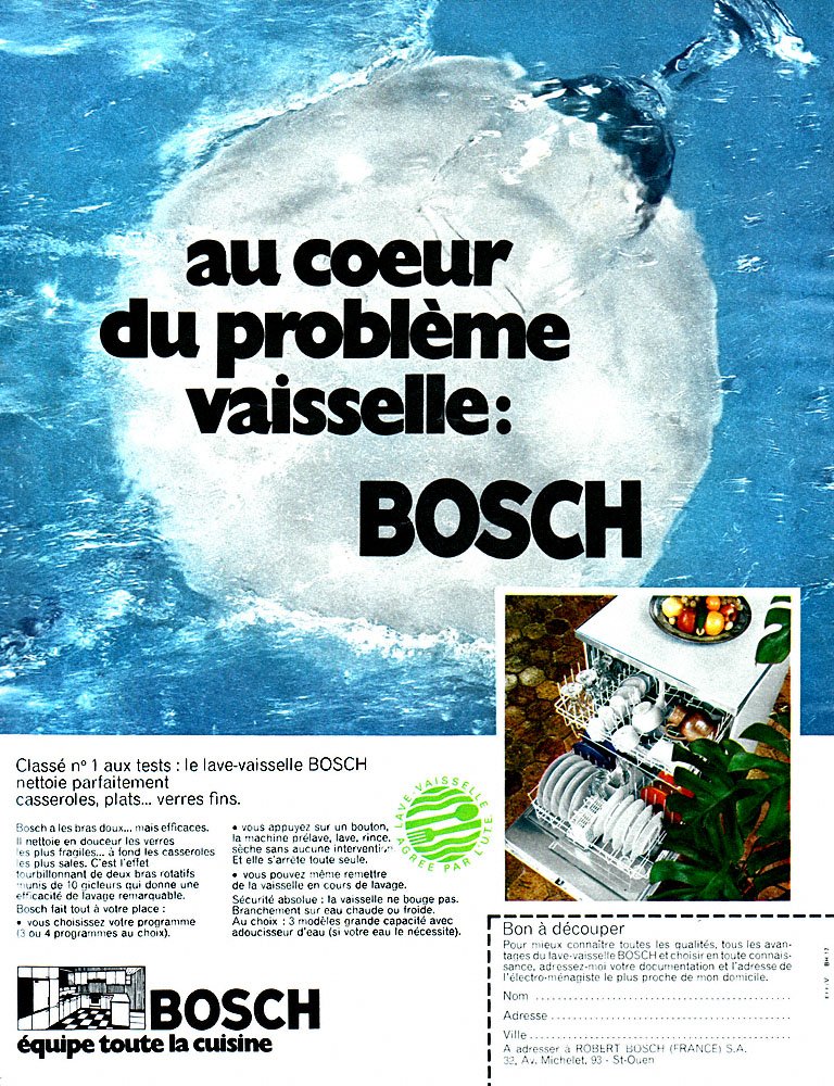 Publicit� Bosch 1970