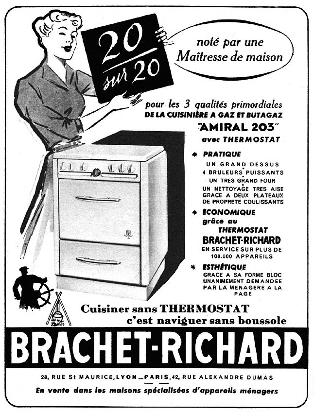 Publicité Brachet Richard 1952