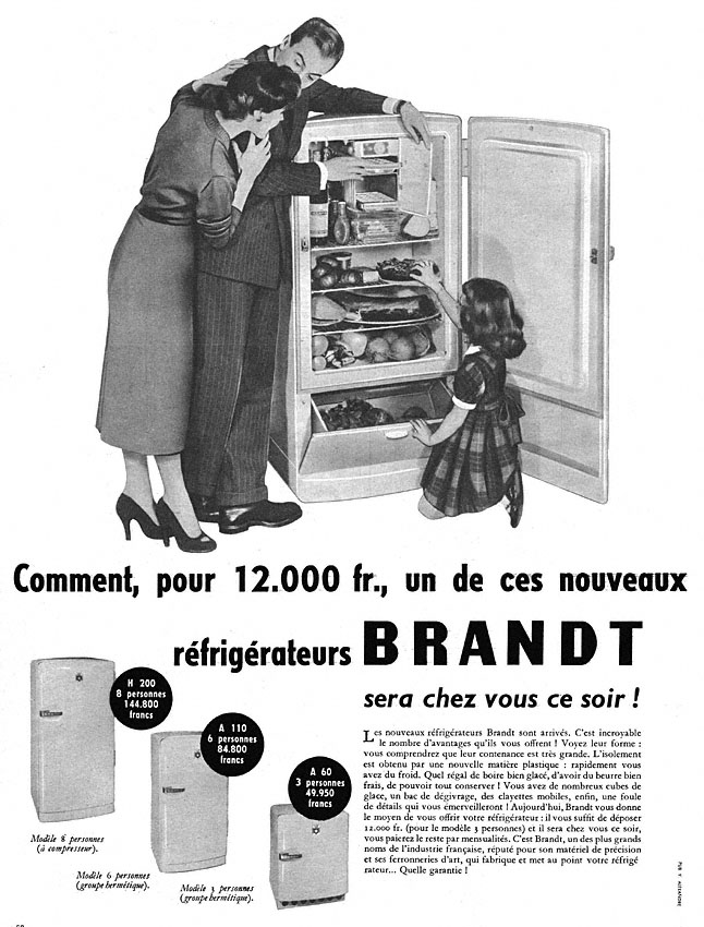 Publicité Brandt 1954