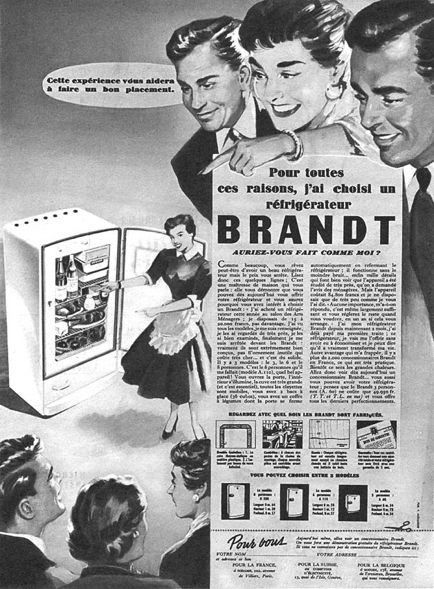 Publicité Brandt 1955