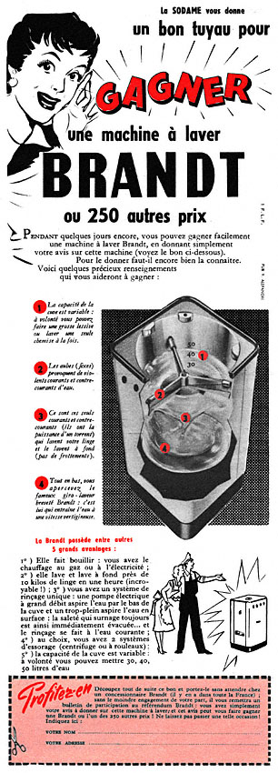 Publicité Brandt 1955