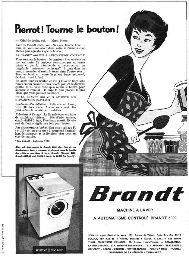 Publicité Brandt 1958