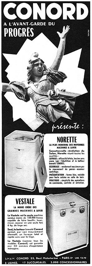 Publicité Conord 1955