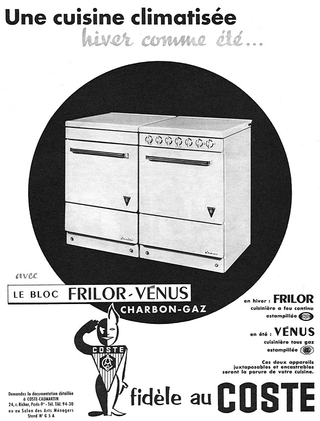 Publicité Coste 1956