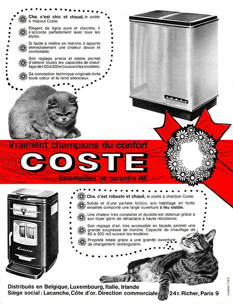 Publicité Coste 1962