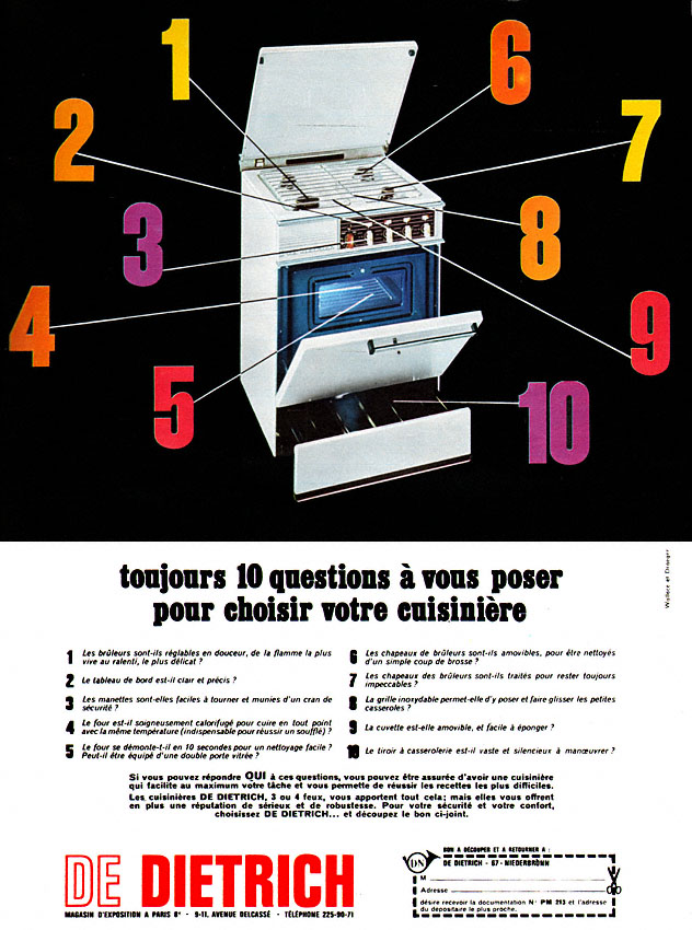 Publicité De Dietrich 1967