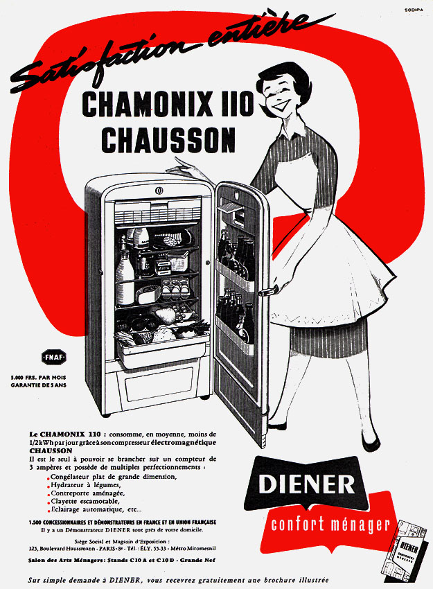Publicité Diener 1957