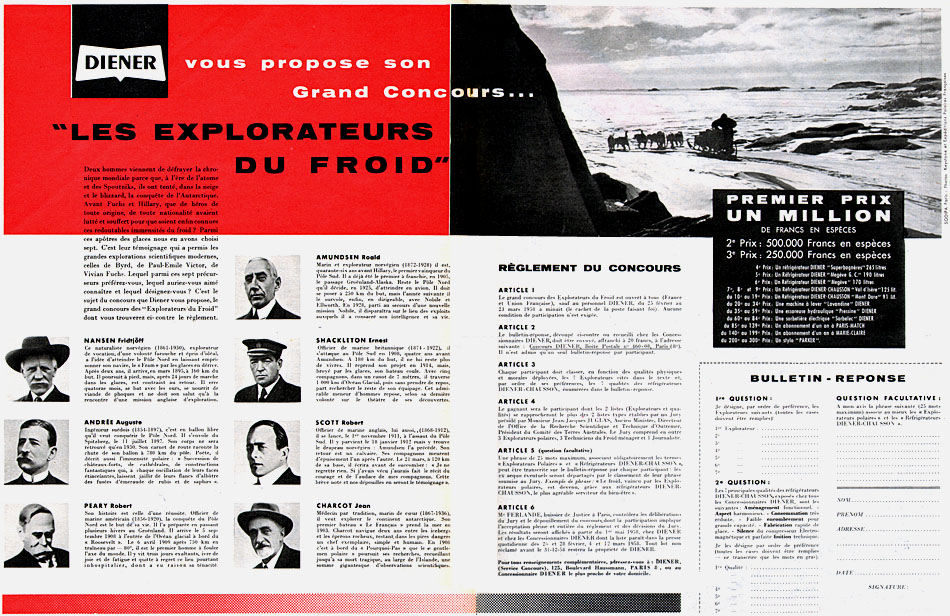 Publicité Diener 1958