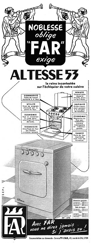 Publicité Far 1952