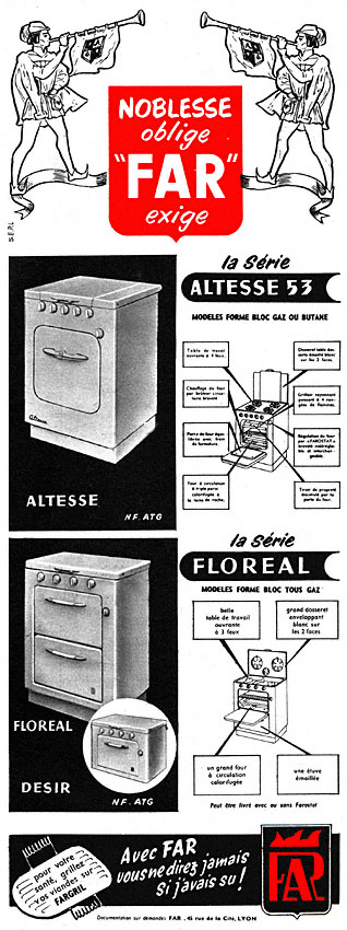 Publicité Far 1953