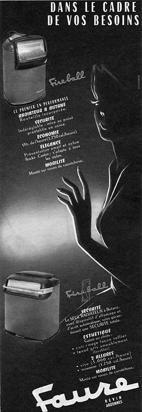 Publicité Faure 1957