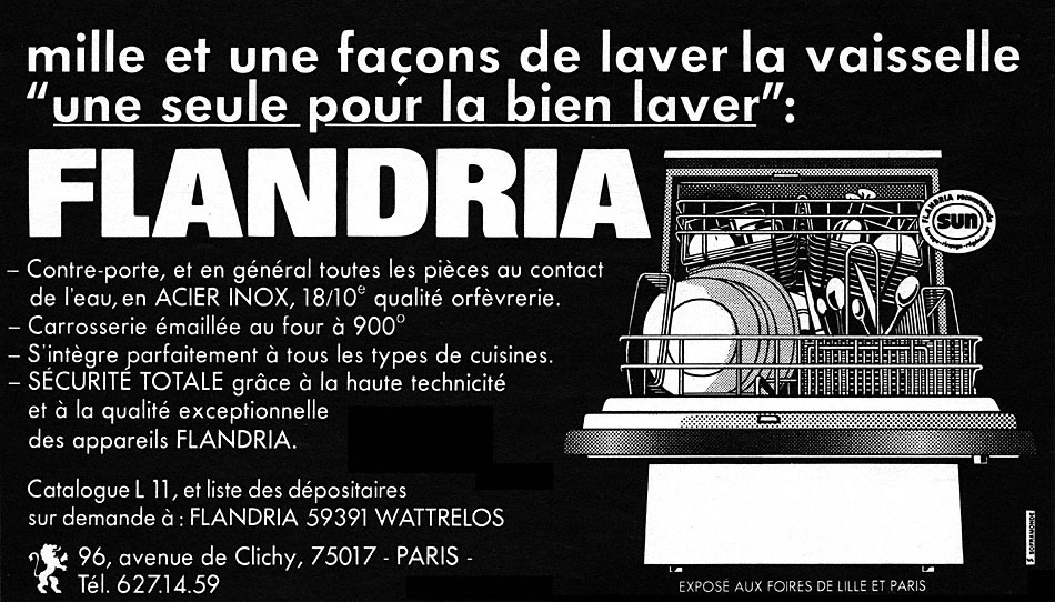 Publicité Flandria 1976