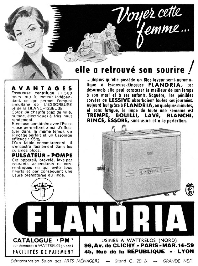 Publicité Flandria 1955