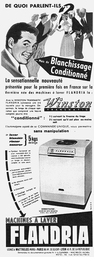 Publicité Flandria 1958