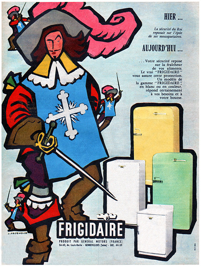 Publicité Frigidaire 1955