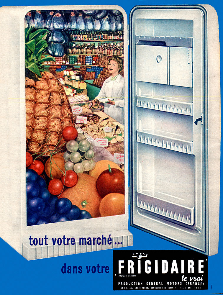 Publicité Frigidaire 1958