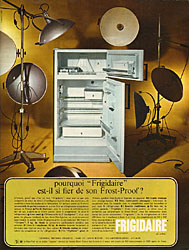 Publicité Frigidaire 1966