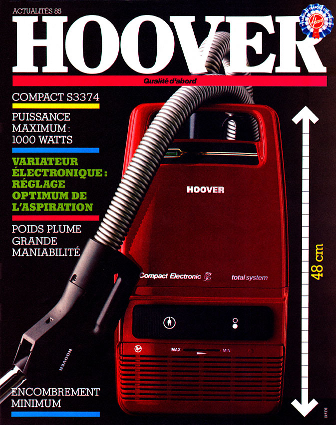Publicité Hoover 1985