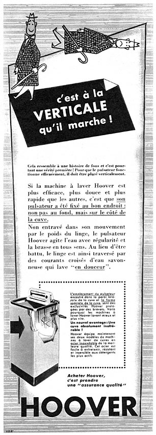 Publicité Hoover 1955