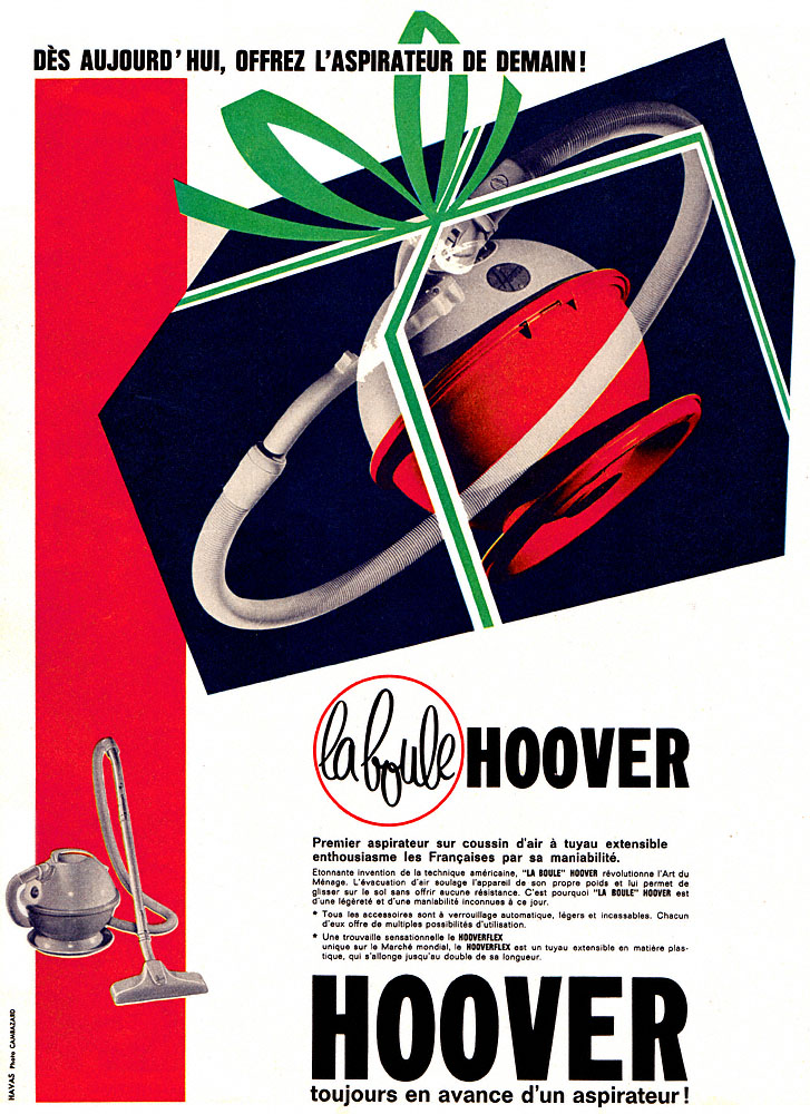 Publicité Hoover 1960