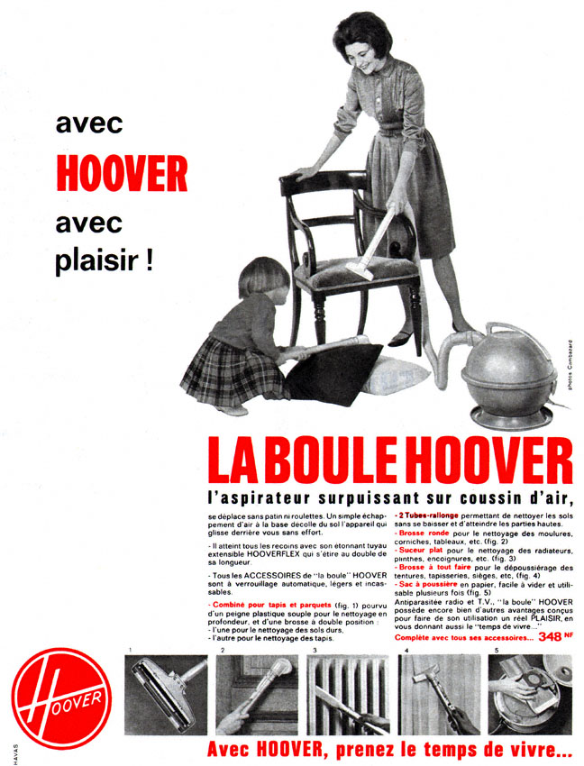 Publicité Hoover 1962