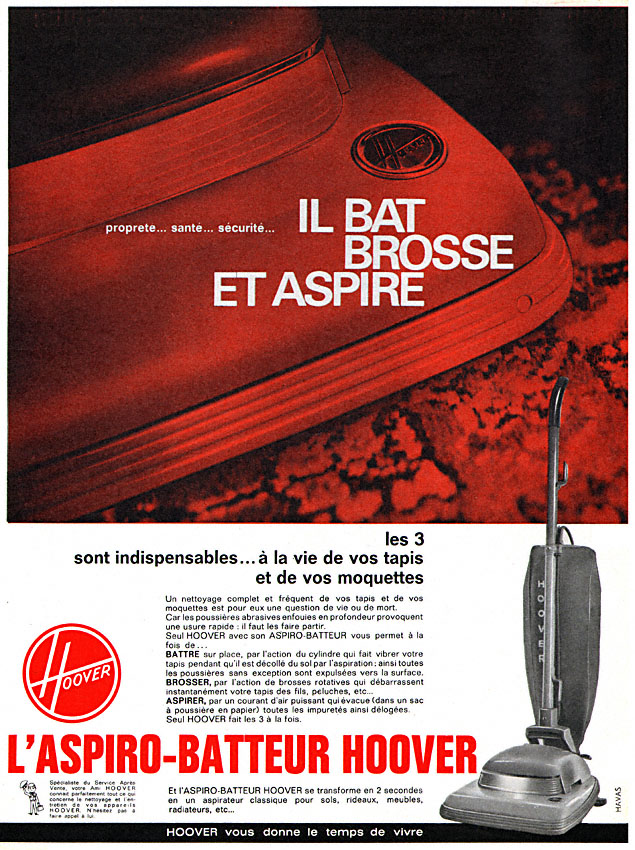 Publicité Hoover 1963
