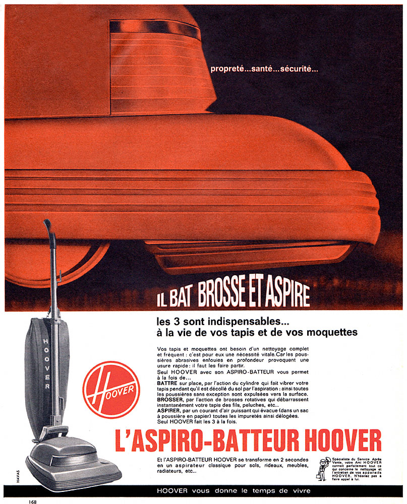 Publicité Hoover 1963