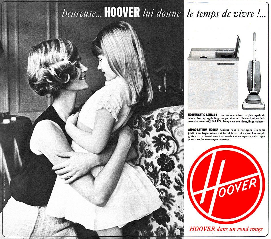 Publicité Hoover 1965